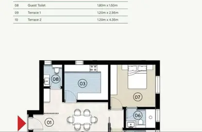 Apartment - 2 Bedrooms - 3 Bathrooms for sale in Zed East - 5th Settlement Compounds - The 5th Settlement - New Cairo City - Cairo