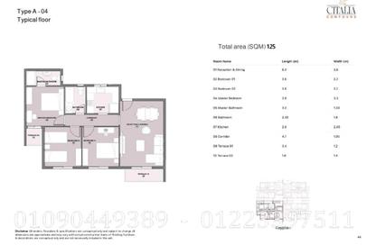 Apartment - 3 - 2 for sale in Citalia - New Obour City - Qalyubia