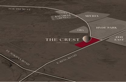 Apartment - 1 Bedroom - 1 Bathroom for sale in The Crest - 5th Settlement Compounds - The 5th Settlement - New Cairo City - Cairo