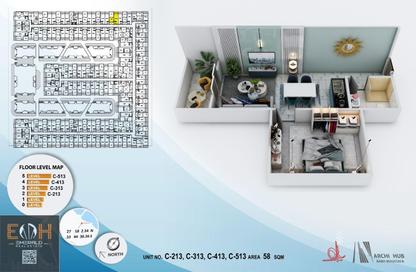 Apartment - 1 Bedroom - 1 Bathroom for sale in El Hadaba District - Hurghada - Red Sea