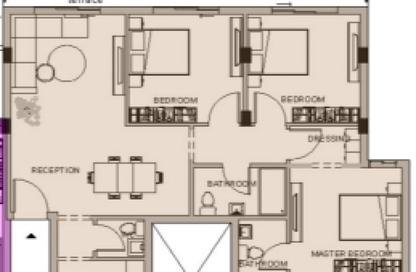 Apartment - 3 Bedrooms - 2 Bathrooms for sale in White Residence - 5th Settlement Compounds - The 5th Settlement - New Cairo City - Cairo
