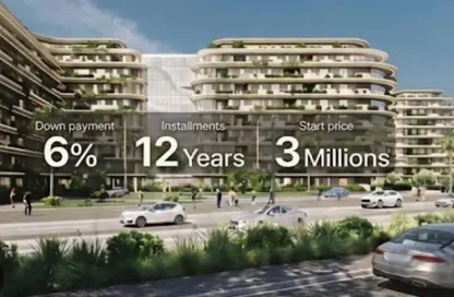 شقة - 2 غرف نوم - 2 حمامات للبيع في قماري - R8 - العاصمة الإدارية الجديدة - القاهرة