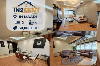 Apartment - 2 Bedrooms - 2 Bathrooms for rent in Sarayat Al Maadi - Hay El Maadi - Cairo