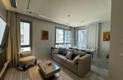 Apartment - 2 Bedrooms - 3 Bathrooms for rent in Aljazi Marriott Residences - Mohamed Naguib Axis - North Investors Area - New Cairo City - Cairo