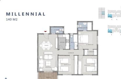 Apartment - 3 Bedrooms - 2 Bathrooms for sale in Mountain View 1.1 - 5th Settlement Compounds - The 5th Settlement - New Cairo City - Cairo