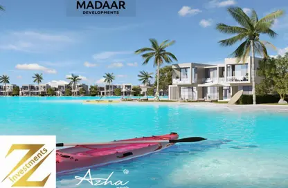 فيلا - 5 غرف نوم - 4 حمامات للبيع في ازها الساحل الشمالي - راس الحكمة - الساحل الشمالي