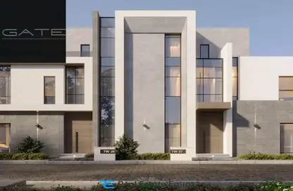 Twin House - 3 Bedrooms - 5 Bathrooms for sale in Saada Compound - New Cairo City - Cairo