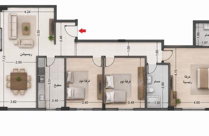 Apartment - 3 Bedrooms - 2 Bathrooms for sale in North Rehab - New Cairo City - Cairo Apartment - 3 Bedrooms - 2 Bathrooms for sale in North Rehab - New Cairo City - Cairo