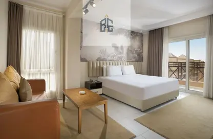 Apartment - 1 Bedroom - 1 Bathroom for rent in American University Housing District - 5th Settlement Compounds - The 5th Settlement - New Cairo City - Cairo