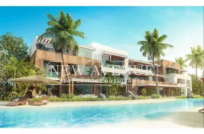 شاليه - 3 غرف نوم - 3 حمامات للبيع في ازها الساحل الشمالي - راس الحكمة - الساحل الشمالي