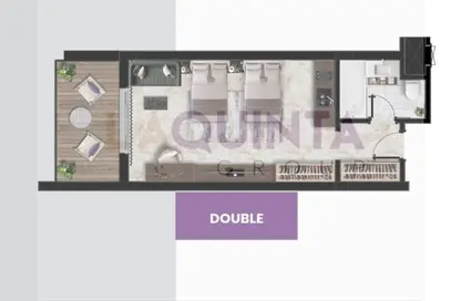 شقق فندقية - 1 حمام للبيع في لاكوينتا هايتس - الغردقة - محافظة البحر الاحمر