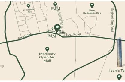 Apartment - 2 Bedrooms - 2 Bathrooms for sale in Palm Capital - Shorouk City - Cairo