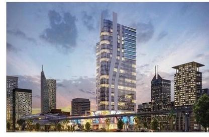 Office Space - 1 Bedroom - 1 Bathroom for sale in Moon Real Tower - New Capital Compounds - New Capital City - Cairo