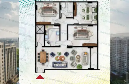 شقة - 3 غرف نوم - 2 حمامات للبيع في البوابة الثالثة - منقرع - حدائق الاهرام - الجيزة