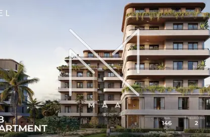 Apartment - 2 Bedrooms - 2 Bathrooms for sale in Crescent Walk - 5th Settlement Compounds - The 5th Settlement - New Cairo City - Cairo