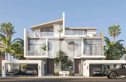 Twin House - 3 Bedrooms - 5 Bathrooms for sale in Saada Compound - New Cairo City - Cairo