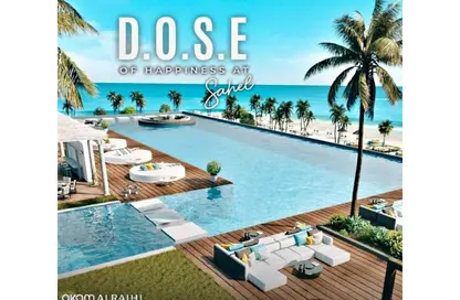 شاليه - 2 غرف نوم - 2 حمامات للبيع في دوس الساحل الشمالي - قسم الضبعة - الساحل الشمالي