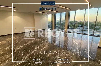 Office Space - Studio - 2 Bathrooms for rent in Cairo Festival City - North Investors Area - New Cairo City - Cairo