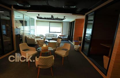 Office Space - Studio - 2 Bathrooms for rent in South Teseen St. - The 5th Settlement - New Cairo City - Cairo