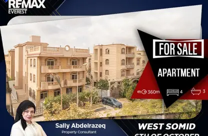Apartment - 4 Bedrooms - 3 Bathrooms for sale in West Somid - 6 October City - Giza