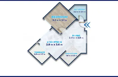 Chalet - 1 Bedroom - 1 Bathroom for sale in Marina 5 - Marina - Al Alamein - North Coast