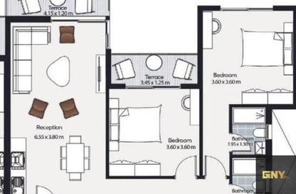 Chalet - 2 Bedrooms - 2 Bathrooms for sale in Mar Bay - Ras Al Hekma - North Coast
