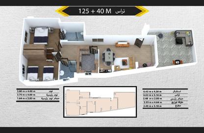 شقة - 2 غرف نوم - 2 حمامات للبيع في اي انجل سيتي مول - النرجس الجديدة - مدينة القاهرة الجديدة - القاهرة