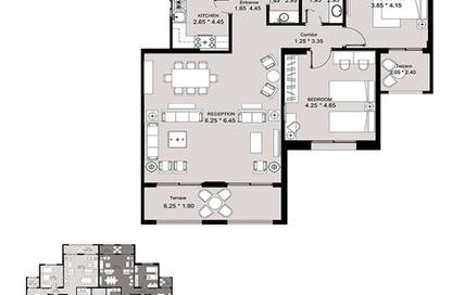 Apartment - 2 Bedrooms - 3 Bathrooms for sale in 90 Avenue - South Investors Area - New Cairo City - Cairo
