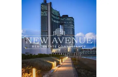 Chalet - 1 Bedroom - 2 Bathrooms for sale in North Edge Towers - New Alamein City - Al Alamein - North Coast