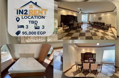 Apartment - 3 Bedrooms - 3 Bathrooms for rent in Sarayat Al Maadi - Hay El Maadi - Cairo