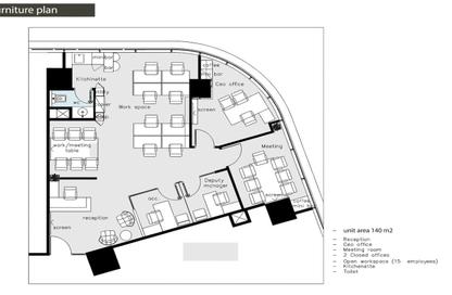 Office Space - Studio - 1 Bathroom for rent in Cairo Capital Center - North Teseen St. - The 5th Settlement - New Cairo City - Cairo