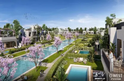 منزل مزدوج - 4 غرف نوم - 4 حمامات للبيع في أو ويست - كمبوندات 6 أكتوبر - مدينة 6 أكتوبر - الجيزة