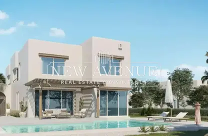 شاليه - 3 غرف نوم - 3 حمامات للبيع في هاسيندا وترز - قسم الضبعة - الساحل الشمالي