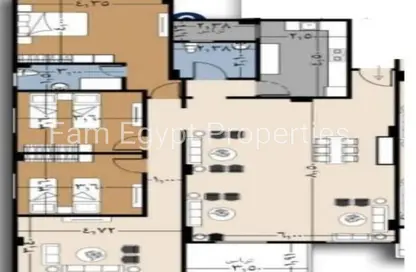 شقة - 3 غرف نوم - 2 حمامات للبيع في اللوتس الجنوبي - حى اللوتس - مدينة القاهرة الجديدة - القاهرة