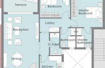 Apartment - 2 Bedrooms - 3 Bathrooms for sale in Palm Hills New Cairo - 5th Settlement Compounds - The 5th Settlement - New Cairo City - Cairo