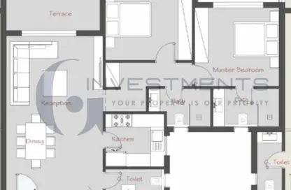 Apartment - 2 Bedrooms - 3 Bathrooms for sale in Palm Hills - Alexandria Compounds - Alexandria
