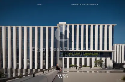 Office Space - Studio - 4 Bathrooms for sale in The Water Way - North Investors Area - New Cairo City - Cairo