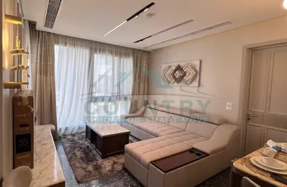 Apartment - 1 Bedroom - 2 Bathrooms for rent in Aljazi Marriott Residences - Mohamed Naguib Axis - North Investors Area - New Cairo City - Cairo