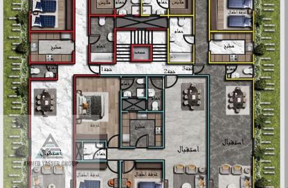 Apartment - 3 Bedrooms - 3 Bathrooms for sale in Al Hadaba Al Olya - Mokattam - Cairo