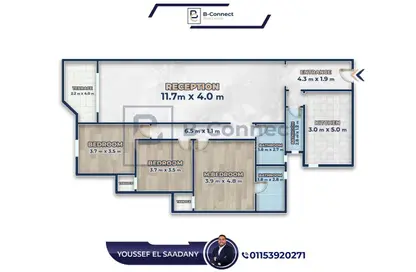 شقة - 3 غرف نوم - 3 حمامات للبيع في فالوري انطونيادس - سموحة - حي شرق - الاسكندرية