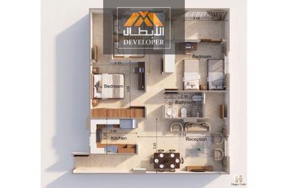 Apartment - 3 Bedrooms - 1 Bathroom for sale in El Hegaz Gate Abtal - El Hegaz District - Hurghada - Red Sea Apartment - 3 Bedrooms - 1 Bathroom for sale in El Hegaz Gate Abtal - El Hegaz District - Hurghada - Red Sea