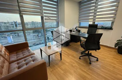 Office Space - 7 Bedrooms - 2 Bathrooms for rent in Bank Center Street - South Teseen St. - The 5th Settlement - New Cairo City - Cairo