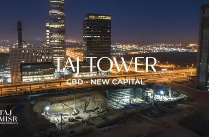 Office Space - 2 Bedrooms - 1 Bathroom for sale in Taj Tower - Central Business District - New Capital City - Cairo