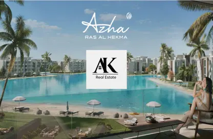 شاليه - 3 غرف نوم - 4 حمامات للبيع في ازها الساحل الشمالي - راس الحكمة - الساحل الشمالي