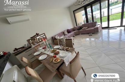 Chalet - 2 Bedrooms - 2 Bathrooms for rent in Marassi - Sidi Abdel Rahman - North Coast