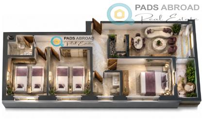 Apartment - 3 - 2 for sale in El Kawther District - Hurghada - Red Sea