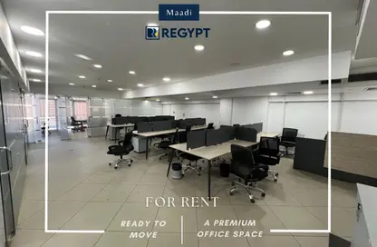 Office Space - Studio - 4 Bathrooms for rent in Bavaria Town - Zahraa El Maadi - Hay El Maadi - Cairo