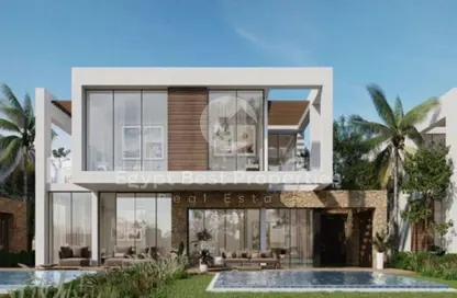 فيلا - 4 غرف نوم - 4 حمامات للبيع في ازها الساحل الشمالي - راس الحكمة - الساحل الشمالي