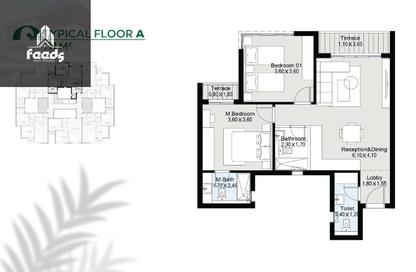 Apartment - 2 Bedrooms - 3 Bathrooms for sale in Qamary - R8 - New Capital City - Cairo