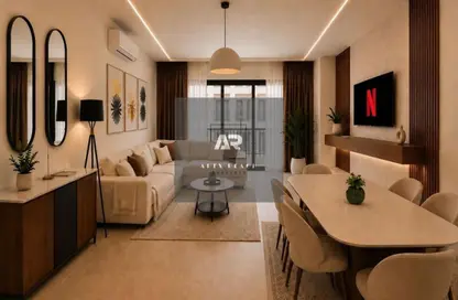 شقة - 2 غرف نوم - 2 حمامات للايجار في مون ريزيدنس - فيفث سكوير - التجمع الخامس - مدينة القاهرة الجديدة - القاهرة